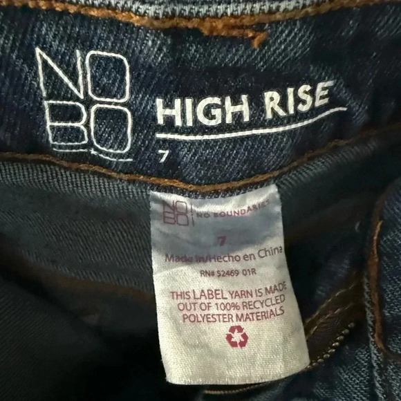 No Boundries Juniors High Rise Straight Jeans - Picture 5 of 5